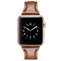 Apple Watch Series 7/SE/6/5/4/3/2/1 Slim Leather Strap - 41mm/40mm/38mm - Coffee