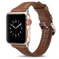 Apple Watch Series 7/SE/6/5/4/3/2/1 Slim Leather Strap - 41mm/40mm/38mm - Coffee