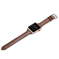 Apple Watch Series 7/SE/6/5/4/3/2/1 Slim Leather Strap - 41mm/40mm/38mm - Coffee