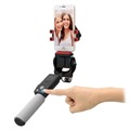 Smart Wireless Selfie Stick with 360-Degree Rotation - Black