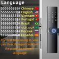 Smart Electronic Door Lock with Fingerprint, Password, IC Card and Tuya App Control - 16cm Lock Body