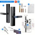 Smart Electronic Door Lock with Fingerprint, Password, IC Card and Tuya App Control - 18cm Lock Body