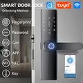 Smart Electronic Door Lock with Fingerprint, Password, IC Card and Tuya App Control - 18cm Lock Body