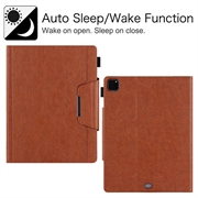 iPad Air 13 2024/2025/2026/iPad Pro 12.9 2018/2020/2021/2022 Smart Folio Case - Brown