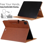 iPad Air 13 2024/2025/2026/iPad Pro 12.9 2018/2020/2021/2022 Smart Folio Case - Brown