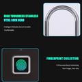 Smart Padlock with Fingerprint Lock - Silver