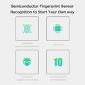 Smart Padlock with Fingerprint Lock - Silver