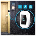 Smart Wireless Doorbell with Digital Thermometer - White