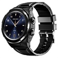 Smartwatch with TWS Earphones JM06 - Silicone Strap - Black