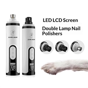 Smehnser M5 Electric Pet Nail Grinder with LED Light - White