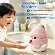 Snowman Design Automatic Foam Soap Dispenser 280ml - Pink