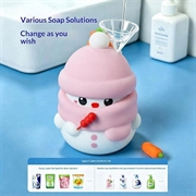 Snowman Design Automatic Foam Soap Dispenser 280ml - Pink