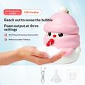 Snowman Design Automatic Foam Soap Dispenser 280ml - Pink