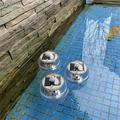 Solar Floating Pool Globe Light with Warm Yellow Light - IP65, 11cm Size