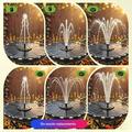 Solar Powered Floating Fountain - 7-Color LED Lights, 3.5W Water Pump - 18cm Diameter