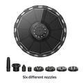 Solar Powered Floating Fountain - 7-Color LED Lights, 3.5W Water Pump - 18cm Diameter