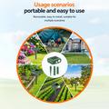 Solar Ultrasonic Animal Repeller with Motion Sensor - Army Green