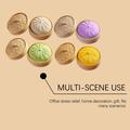 Solid Color Dumpling Squishy Stress Relief Toy with Steamer Box - White