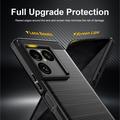 Sony Xperia 1 VIII Brushed TPU Case - Carbon Fiber - Black