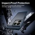 Sony Xperia 1 VIII Brushed TPU Case - Carbon Fiber - Blue