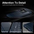 Sony Xperia 1 VIII Brushed TPU Case - Carbon Fiber - Blue