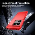 Sony Xperia 1 VIII Brushed TPU Case - Carbon Fiber - Red