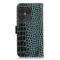 Sony Xperia 1 VIII Crocodile Series Wallet Leather Case with RFID - Green