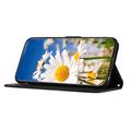 Sony Xperia 1 VIII Floral Wallet Case with Card Slots - Black