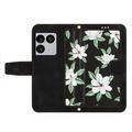 Sony Xperia 1 VIII Floral Wallet Case with Card Slots - Black