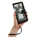 Sony Xperia 1 VIII Floral Wallet Case with Card Slots - Black