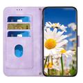 Sony Xperia 1 VIII Floral Wallet Case with Card Slots - Light Purple