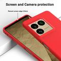 Sony Xperia 1 VIII Liquid Silicone Case with Hand Strap - Red