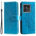 Sony Xperia 1 VIII Mandala Wallet Case with Wrist Strap