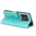 Sony Xperia 1 VIII Mandala Wallet Case with Wrist Strap - Mint Green