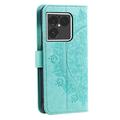 Sony Xperia 1 VIII Mandala Wallet Case with Wrist Strap - Mint Green
