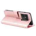 Sony Xperia 1 VIII Mandala Wallet Case with Wrist Strap - Pink