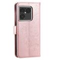 Sony Xperia 1 VIII Mandala Wallet Case with Wrist Strap - Pink