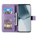 Sony Xperia 1 VIII Mandala Wallet Case with Wrist Strap - Purple