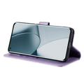 Sony Xperia 1 VIII Mandala Wallet Case with Wrist Strap - Purple