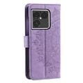 Sony Xperia 1 VIII Mandala Wallet Case with Wrist Strap - Purple