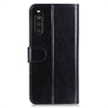 Sony Xperia 10 III, Xperia 10 III Lite Wallet Case with Stand Feature - Black