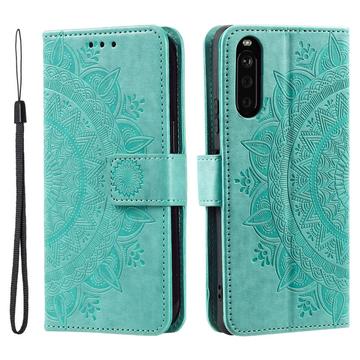 Sony Xperia 10 VI Mandala Series Wallet Case - Green