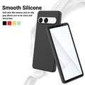 Sony Xperia 10 VIII Liquid Silicone Case with Hand Strap - Black