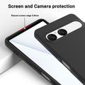 Sony Xperia 10 VIII Liquid Silicone Case with Hand Strap - Black