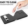 Sony Xperia 10 VIII Liquid Silicone Case with Hand Strap - Black