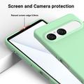 Sony Xperia 10 VIII Liquid Silicone Case with Hand Strap - Green
