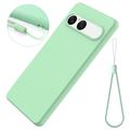 Sony Xperia 10 VIII Liquid Silicone Case with Hand Strap - Green