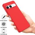 Sony Xperia 10 VIII Liquid Silicone Case with Hand Strap - Red