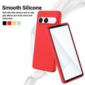 Sony Xperia 10 VIII Liquid Silicone Case with Hand Strap - Red