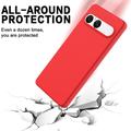 Sony Xperia 10 VIII Liquid Silicone Case with Hand Strap - Red